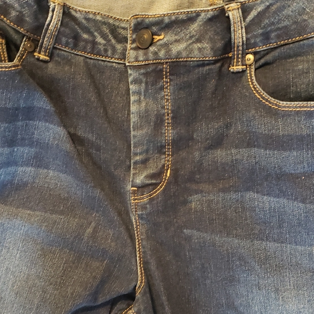 Signature Studio Dark Blue Straight Jeans